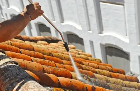 Démoussage de toiture à Guenrouet